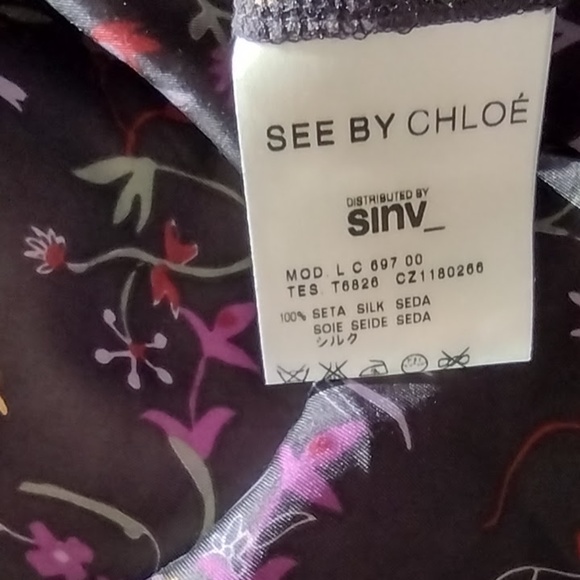 See by Chloe Silk Bell Sleeve Blouse - Picture 7 of 9